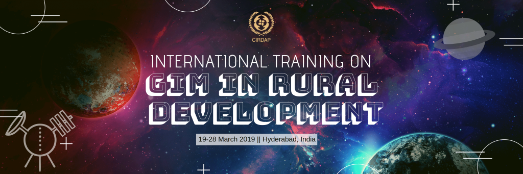 Int. Training on GIM in Rural Development