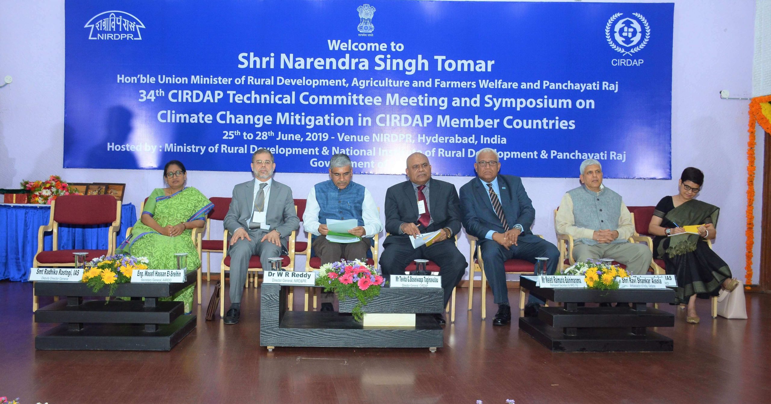 The 34 Meeting of CIRDAP Technical Committee held in India