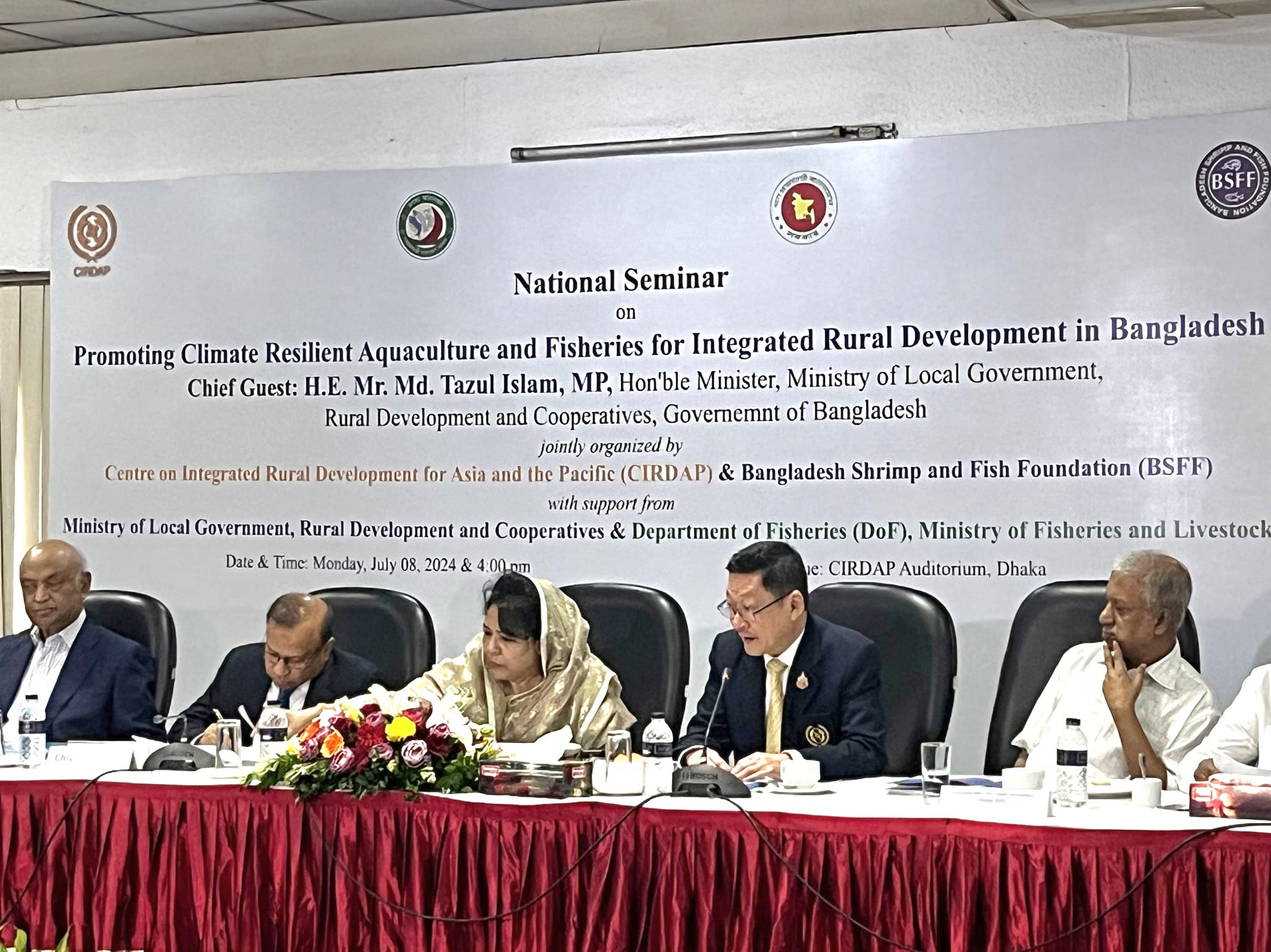 National Seminar on Promoting Climate Resilient Aquaculture and Fisheries for Integrated Rural Development in Bangladesh