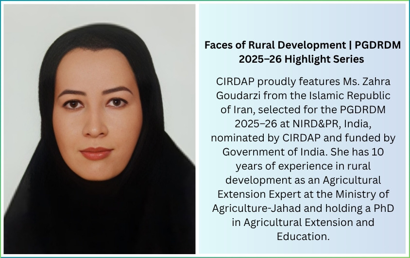 🎓 Faces of Rural Development | PGDRDM 2025–26 Highlight Series - CIRDAP ...