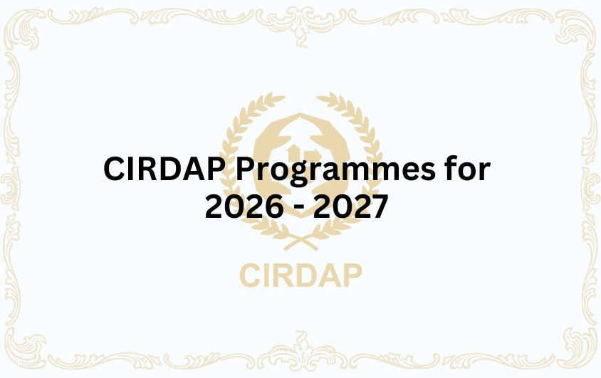 CIRDAP Programmes for 2026 - 2027