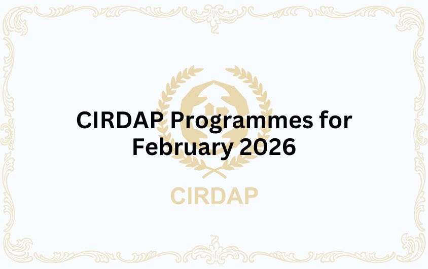 CIRDAP Programmes for February 2026