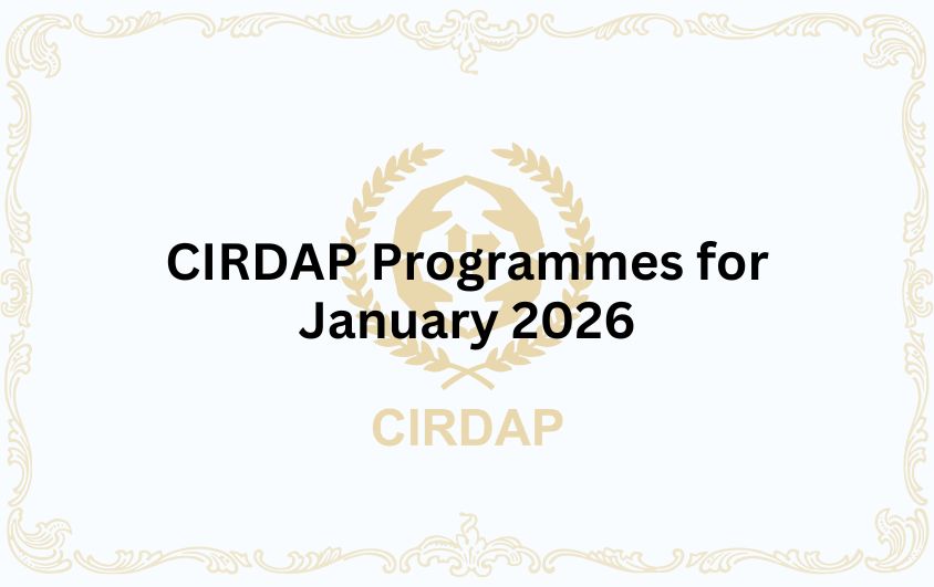 CIRDAP Programmes for January 2026