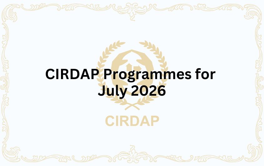 CIRDAP Programmes for July 2026