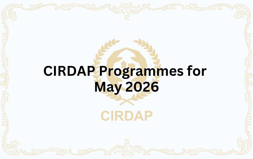 CIRDAP Programmes for May 2026