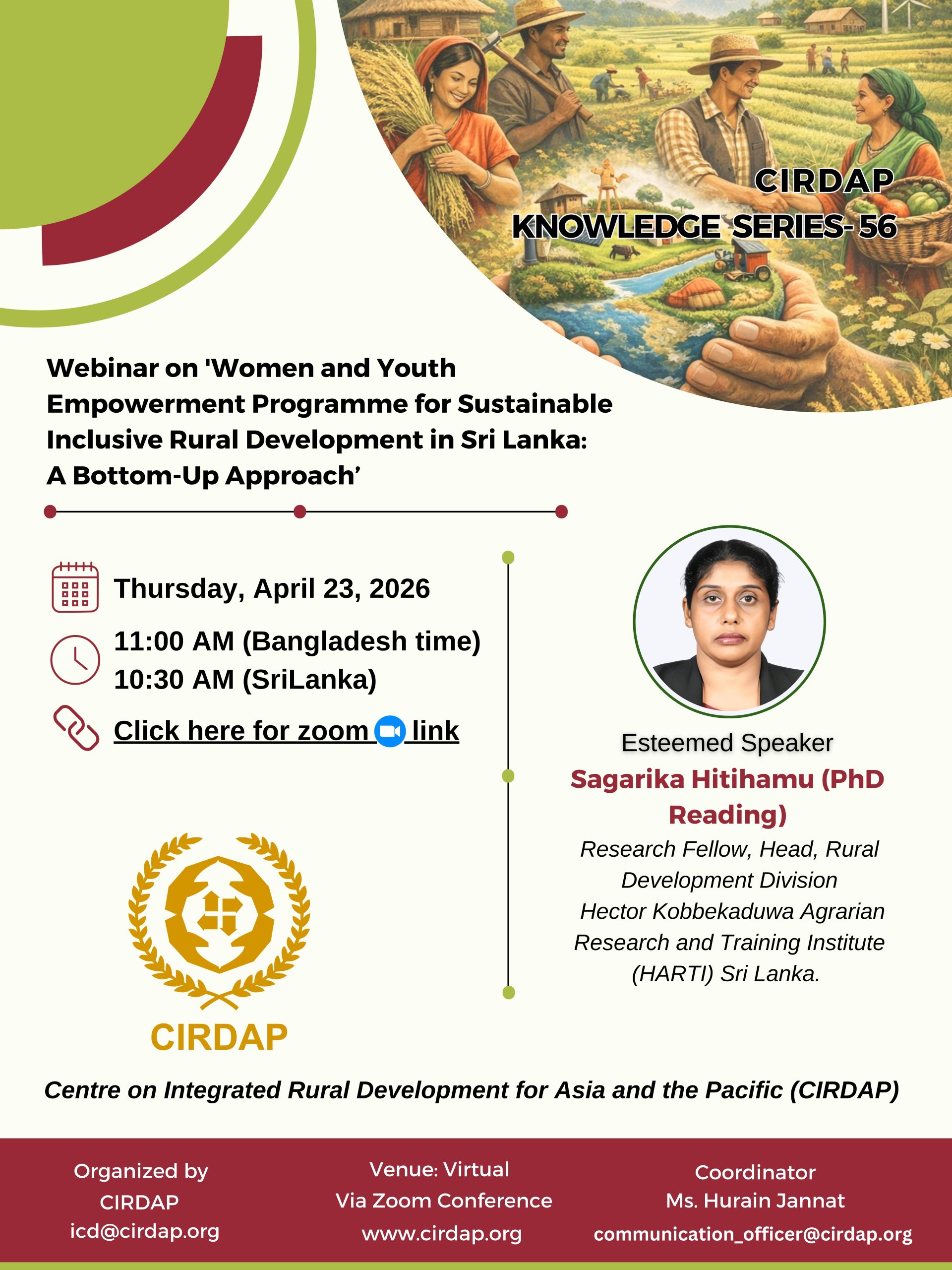 All Inclusive Rural Development Webinar Announcement: 'Women and Youth Empowerment Programme for ...