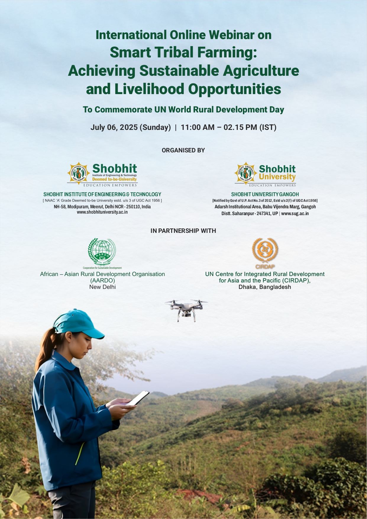 International Online Webinar on Smart Tribal Farming: Achieving Sustainable Agriculture and Livelihood Opportunities