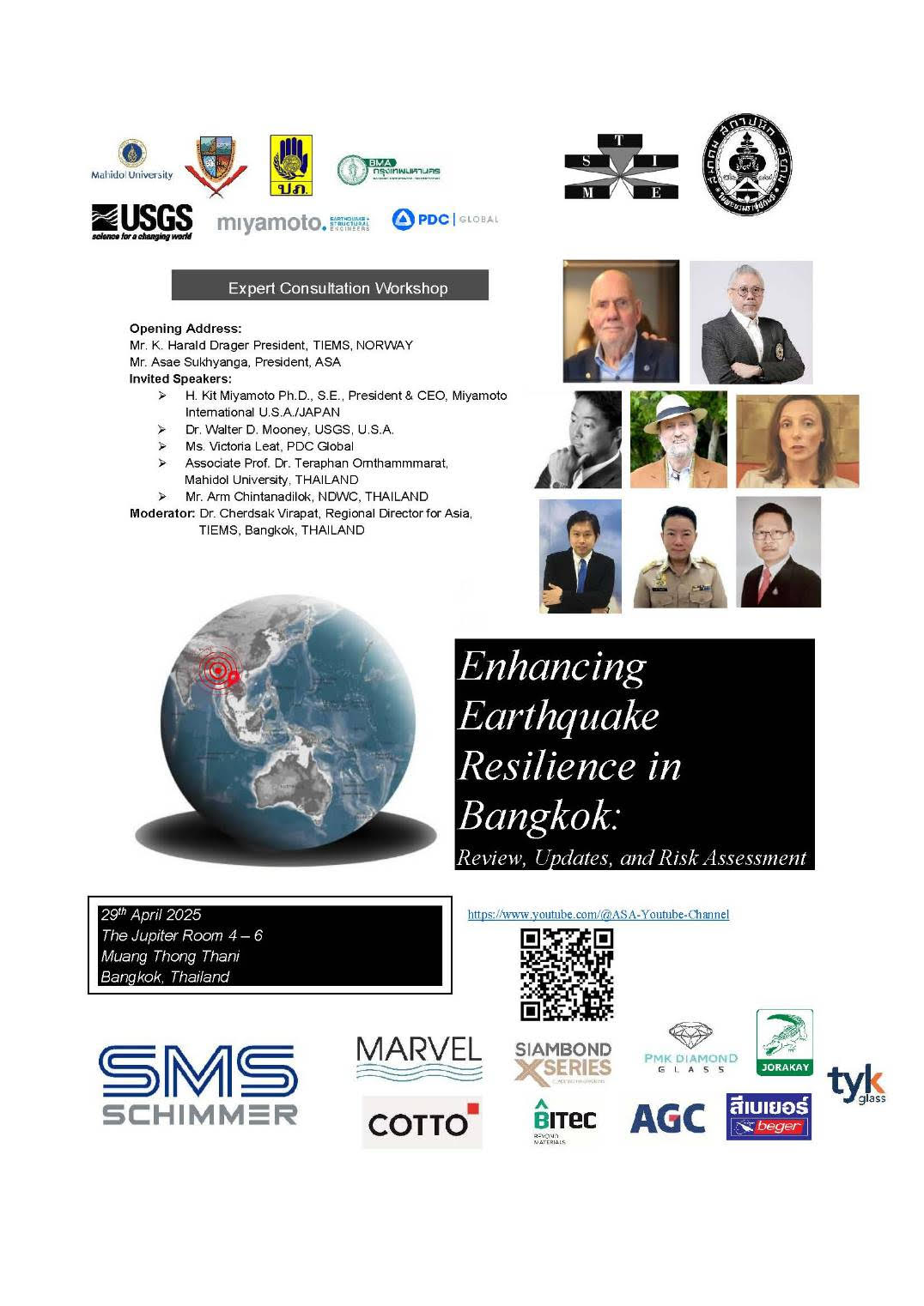 Expert Consultation Workshop on Enhancing Earthquake Resilience in Bangkok: Review, Updates and Risk Assessment